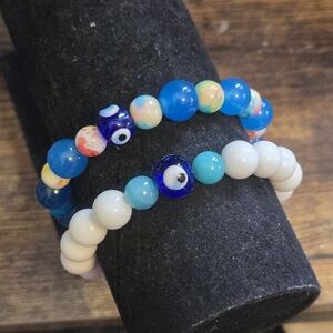 Colorful Beaded Bracelets Set